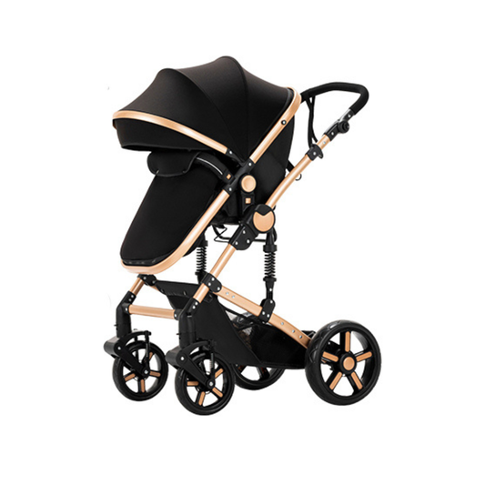 Eclipse 3 in 1 Baby stroller Lux Stroller - Black & Gold